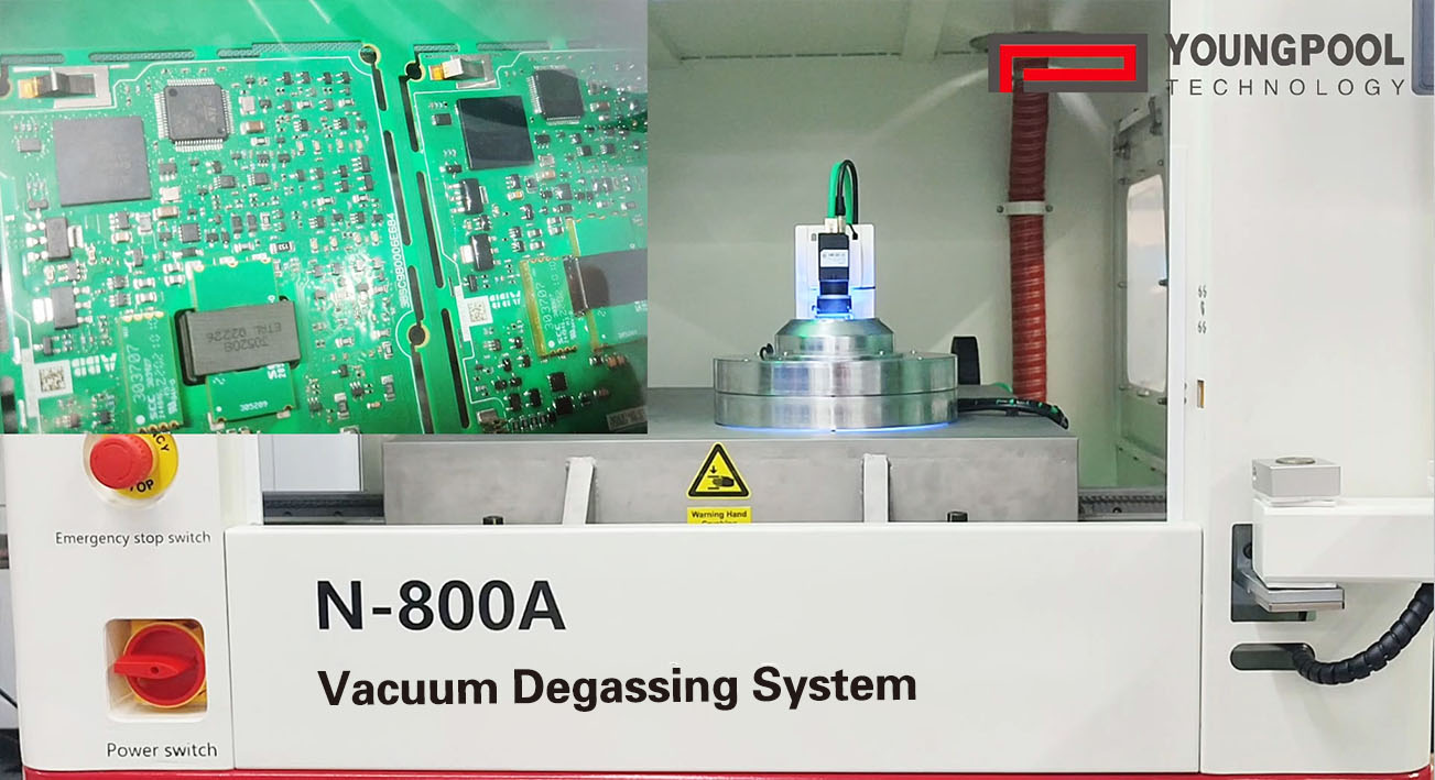 Nhà cung cấp EMS tại Châu Âu áp dụng Máy khử khí chân dung Youngpool N-800A để tăng cường năng lực phân phối và phủ
